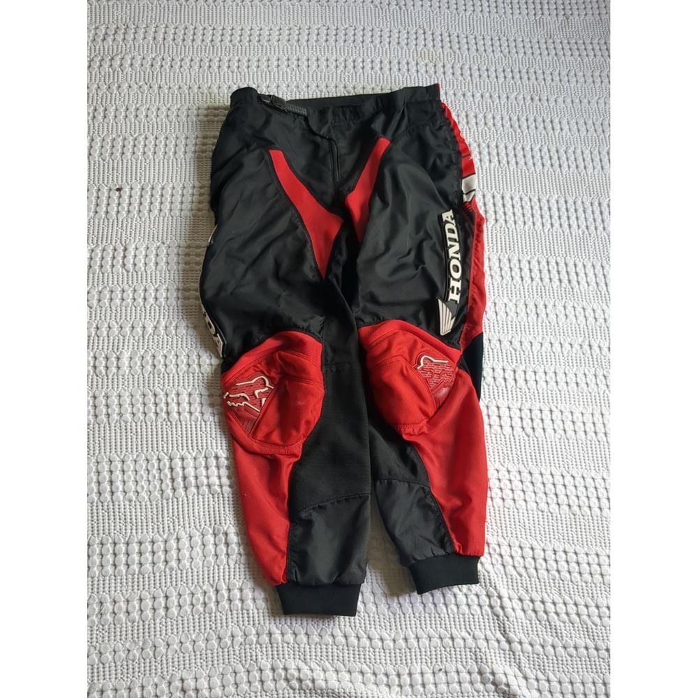 Fox 180 Pants Motocross Moto Size 36 Honda Red Black 34X27